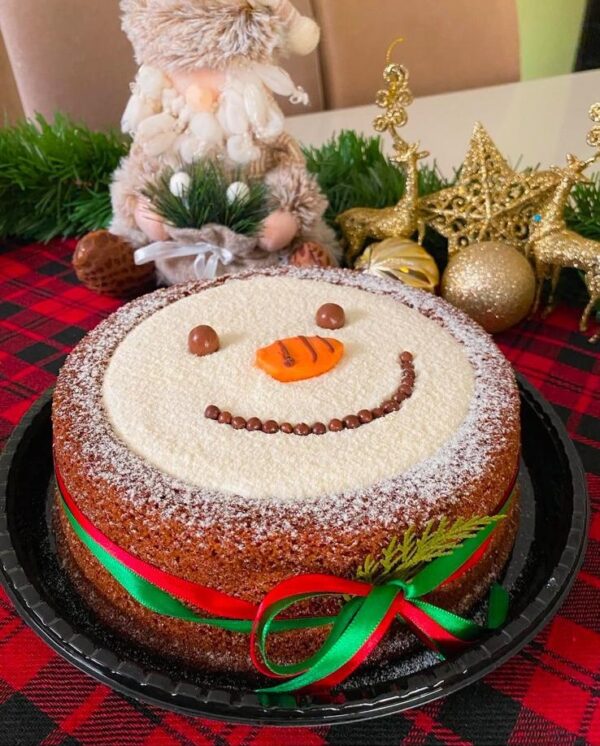Snowman Cake