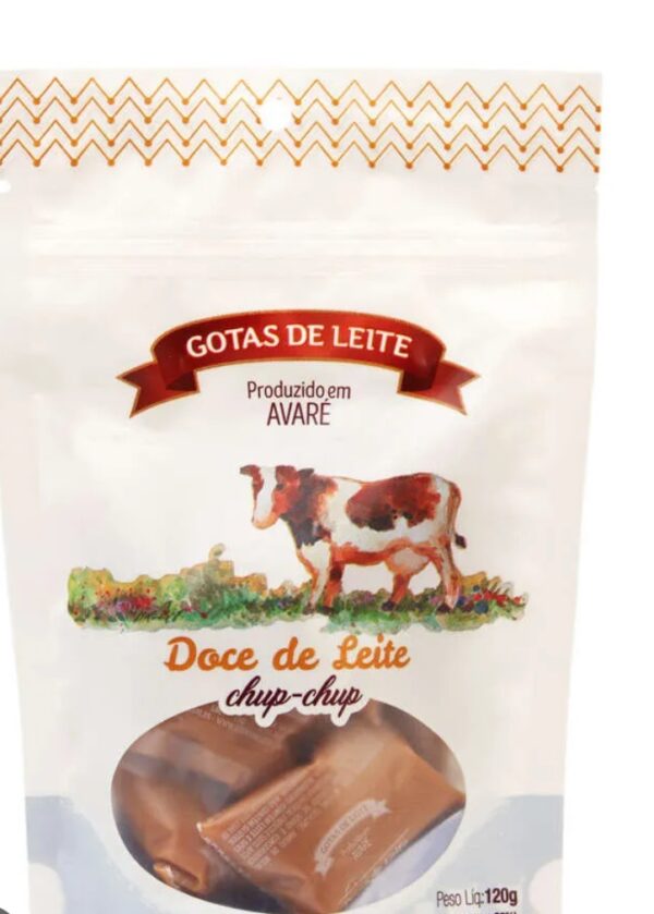 Gotas de Leite ChupChup Doce de Leite